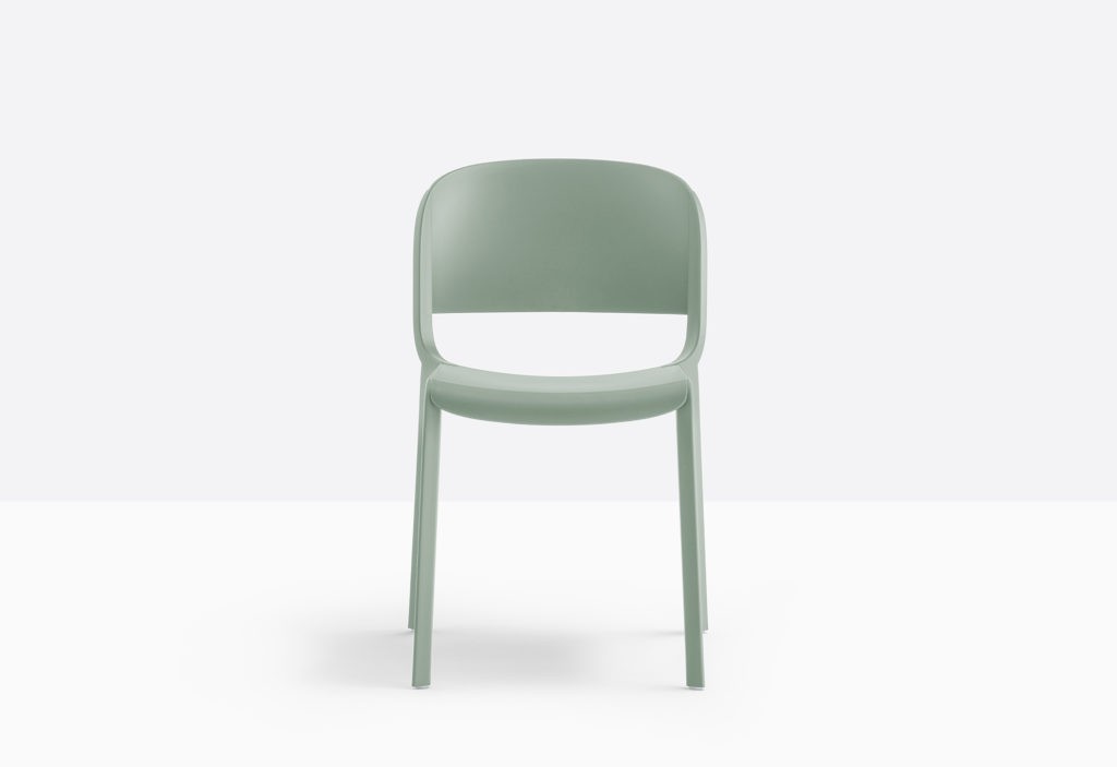 green stackable traditional bistro chair