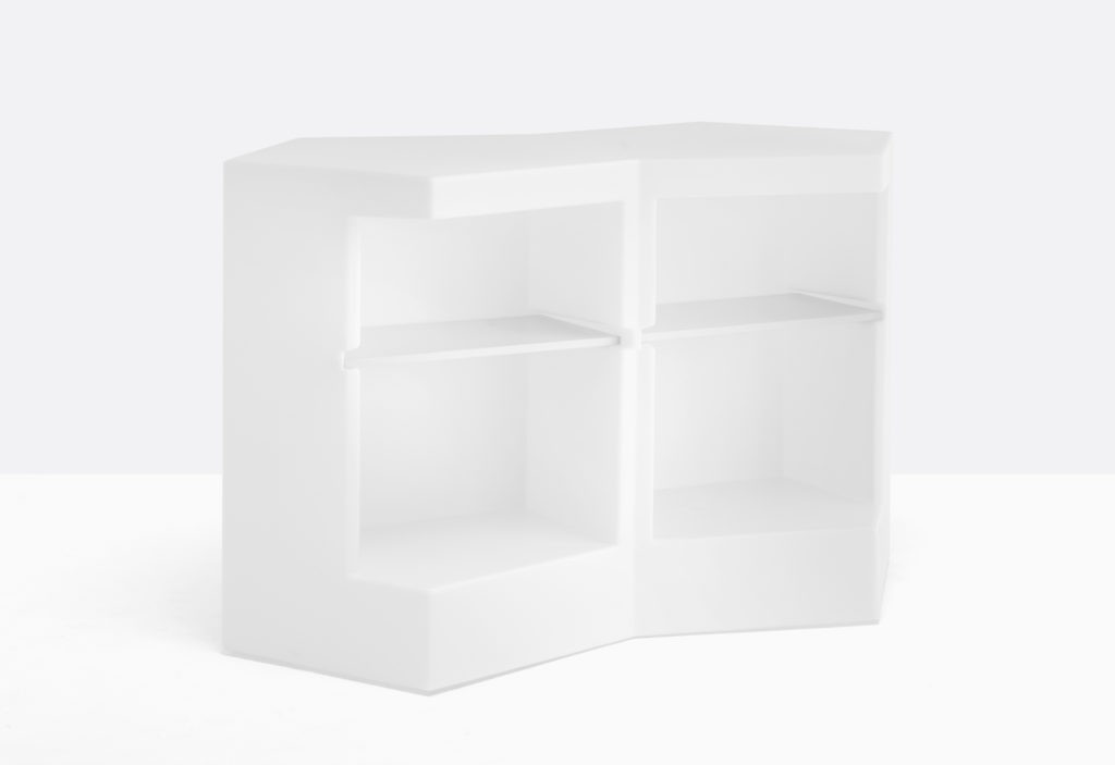 white luxury modular bar counter