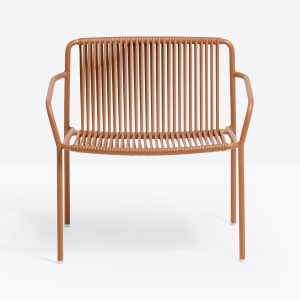 orange classic steel lounge chair