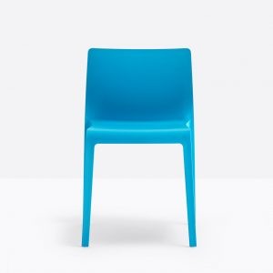 blue stylish stackable polypropylene chair