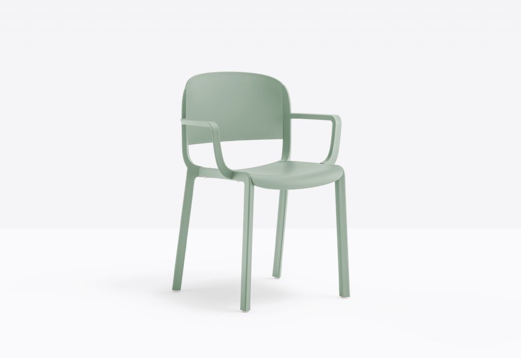 green traditional bistro armchair