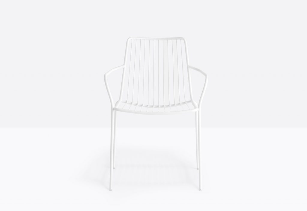 white outdoor stackable lounge chair