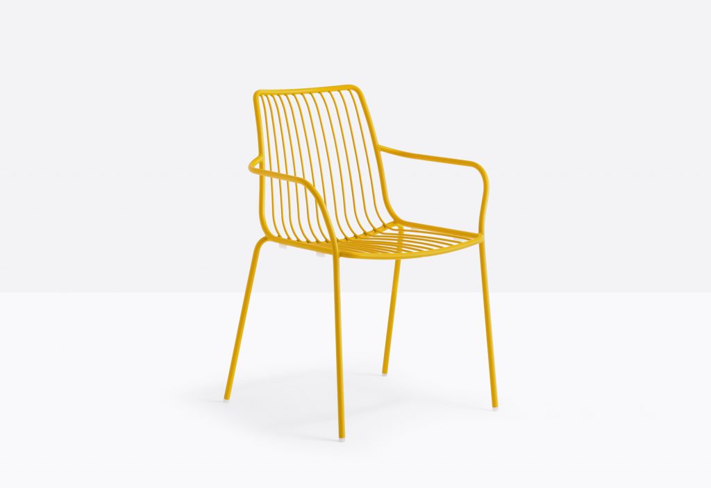 yellow outdoor stackable lounge chair