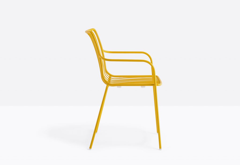 yellow outdoor stackable lounge chair