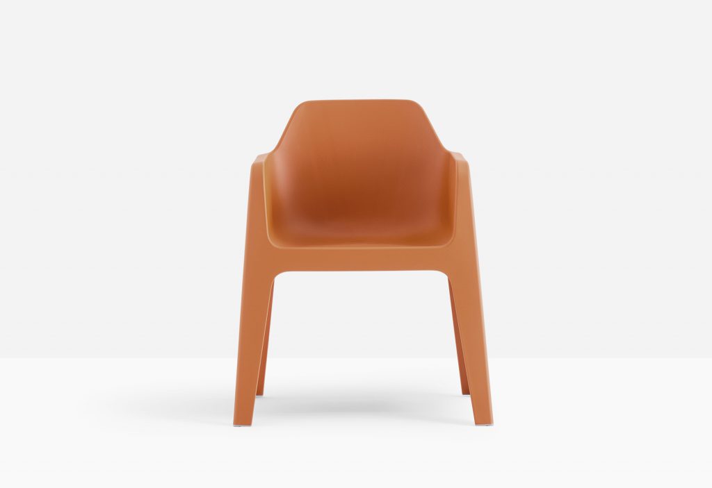 orange modern outdoor garden armchair