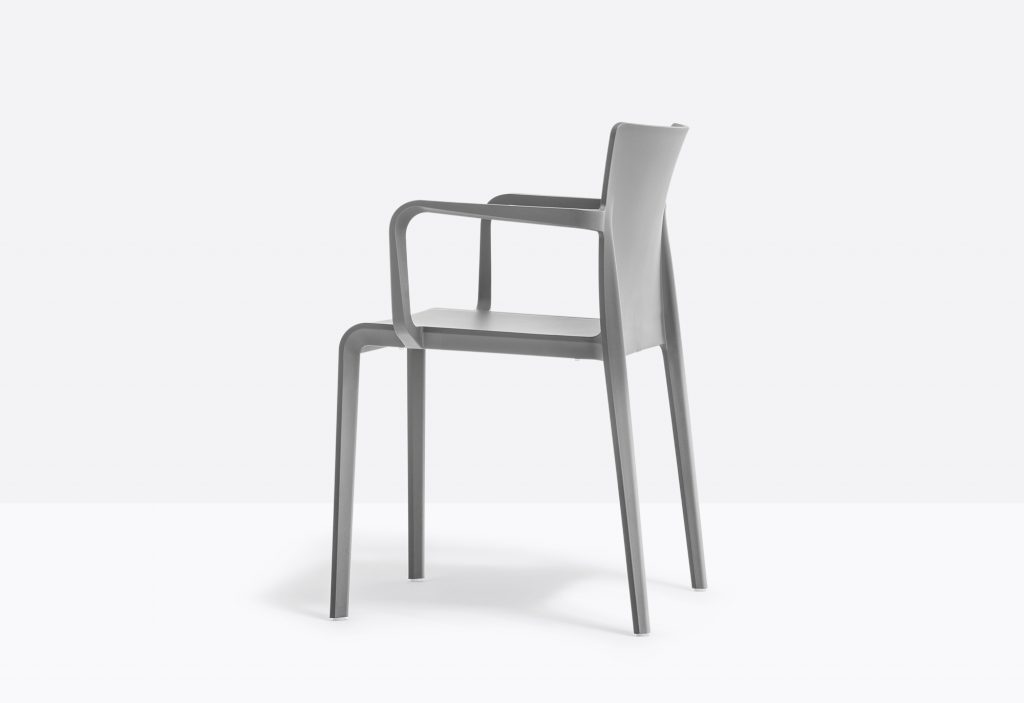 grey stylish stackable armchair