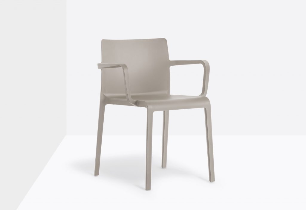 grey stylish stackable armchair